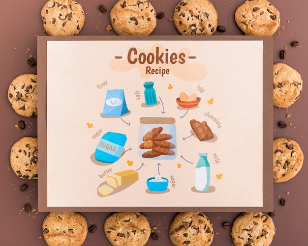 Cookies recipe mock-up