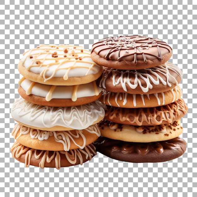 PSD cookies on transparent background