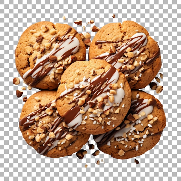 Cookies on transparent background