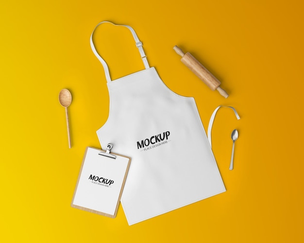 cooking apron mockup