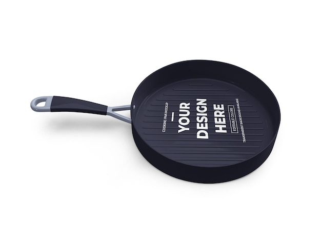 Cooking Fry Pan Mockup Isolated