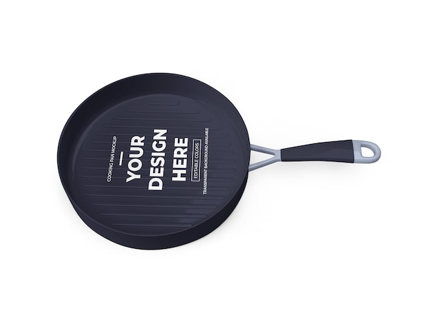 Cooking Fry Pan Mockup Isolated