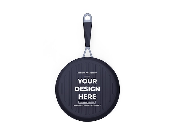 Cooking Fry Pan Mockup Isolated