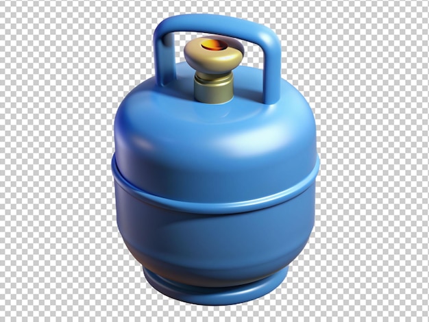 PSD cooking gas cylinder 3d render isolated icon