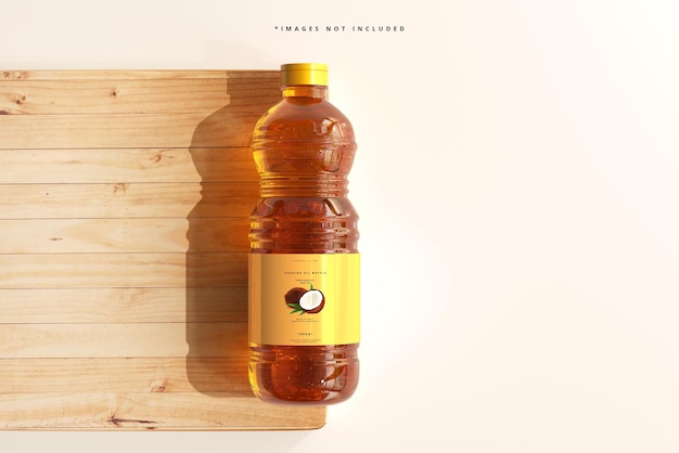 Cooking oil bottle mockup