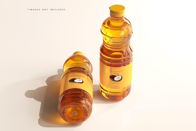 PSD cooking oil bottle mockup