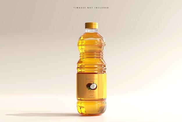 Cooking oil bottle mockup