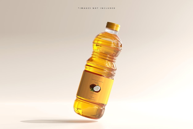 cooking oil bottle mockup