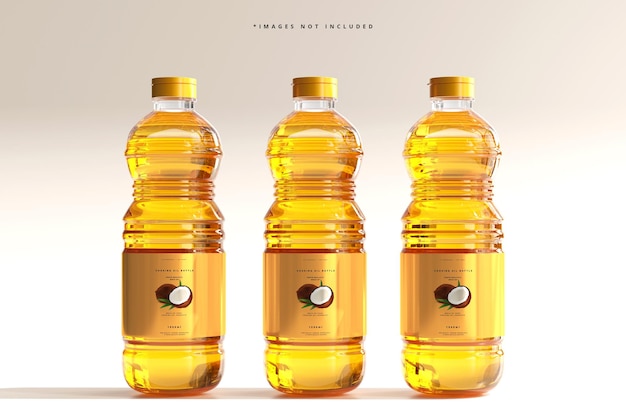 Cooking oil bottle mockup