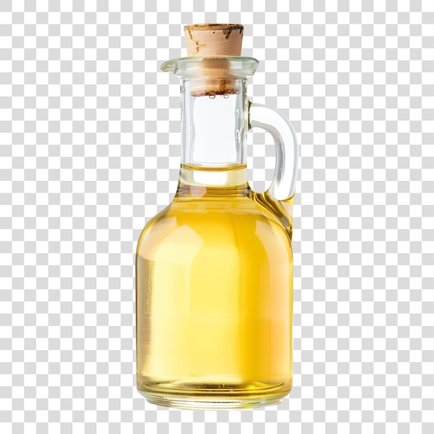 Cooking oil in glass bottle isolated on transparent background png