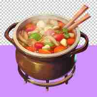 PSD a cooking pot