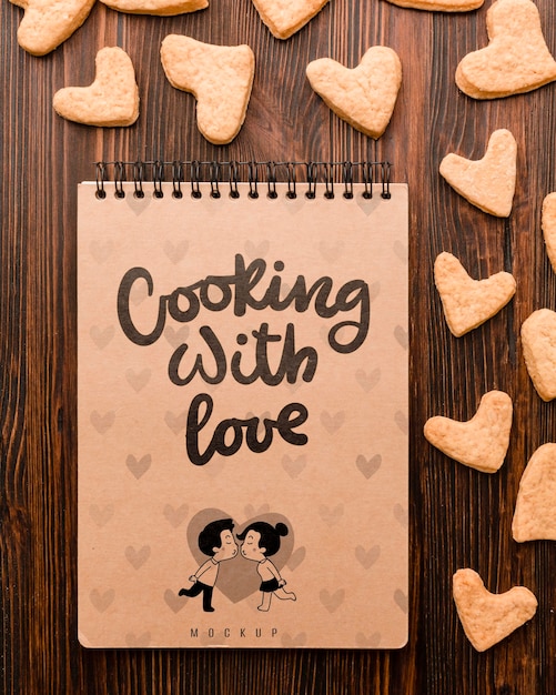 PSD cooking with love concept