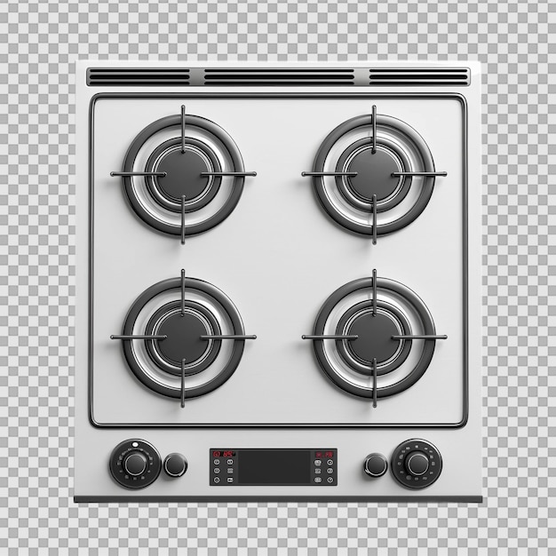 PSD cooktop on transparent background