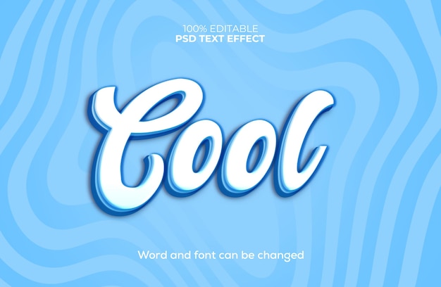 PSD cool 3d text effect