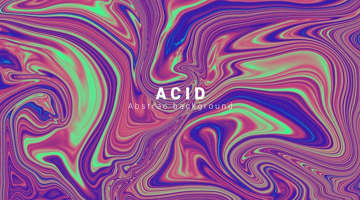 PSD cool acid abstract background