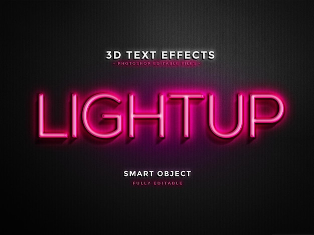 Cool bewerkbare 3D tekst effect stijl