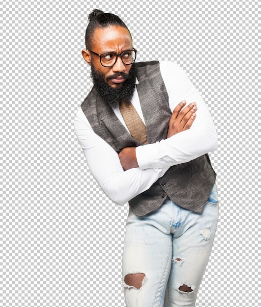 cool black man looking