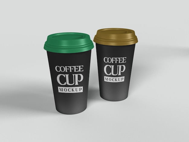 Cool coffee cup mockup design