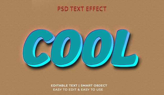 cool editable text style effect