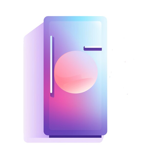 PSD cool elegance artistic rendition of a refrigerator appliance