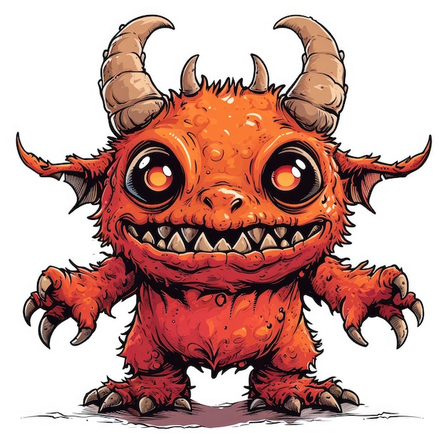 PSD cool monster character for your tshirt design