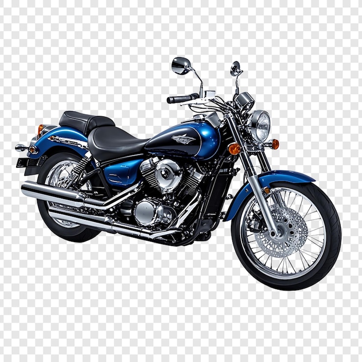 PSD cool motorcycle isolated on transparent background