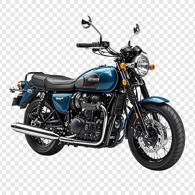 PSD cool motorcycle isolated on transparent background