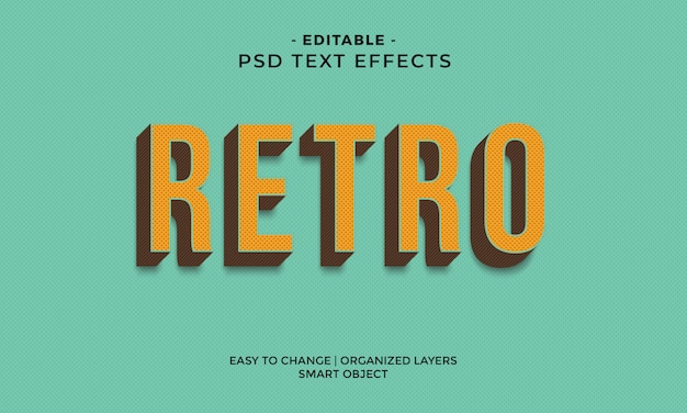 Cool Retro-teksteffect