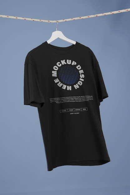 PSD cool t-shirt op hanger mockup