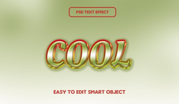 PSD cool text style effect