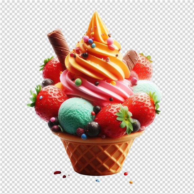 PSD cool treat add a splash of sweetness with an isolated ice cream