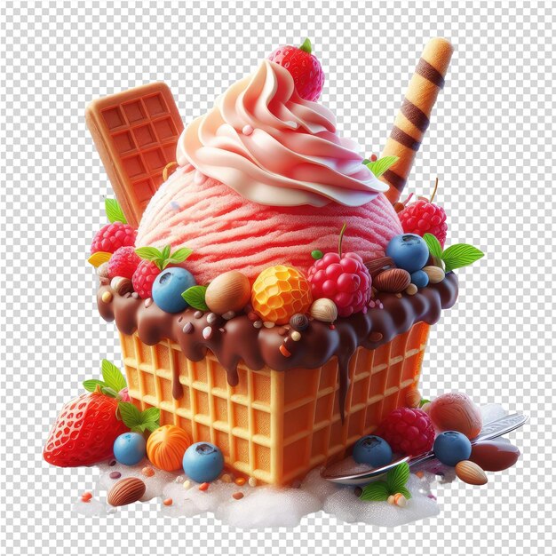 PSD cool treat add a splash of sweetness with an isolated ice cream