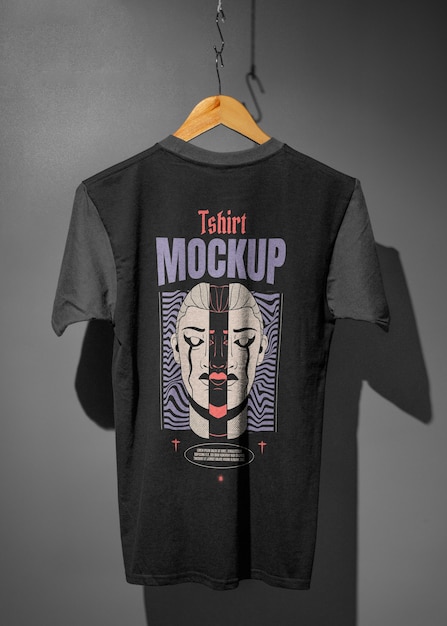 Cool tshirt on hanger mockup