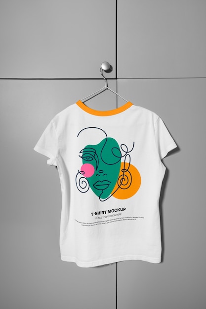 cool tshirt in studio mockup