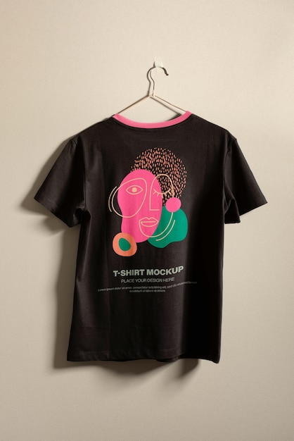 cool tshirt in studio mockup