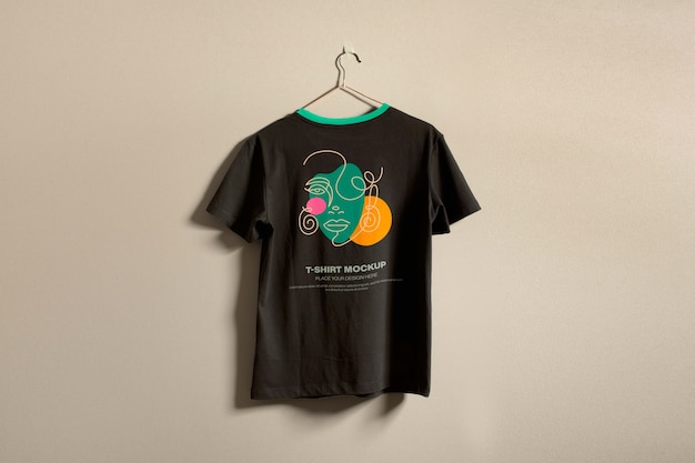 cool tshirt in studio mockup