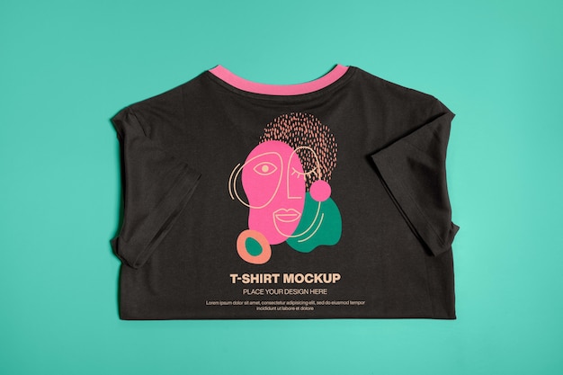 cool tshirt in studio mockup
