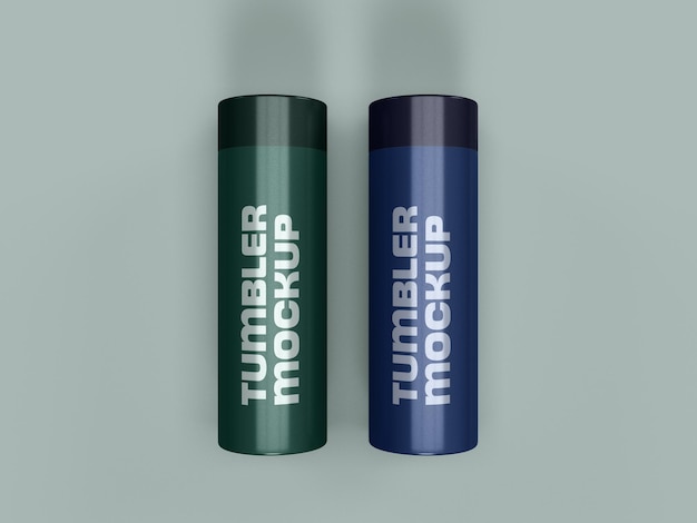 PSD cool tumbler bottle mockup design