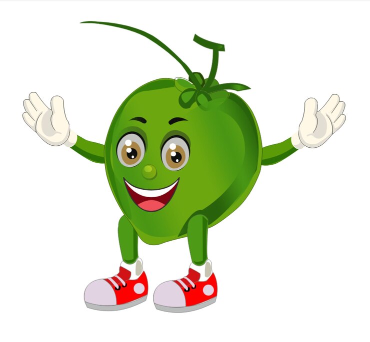 PSD coolcoconut cartoon character