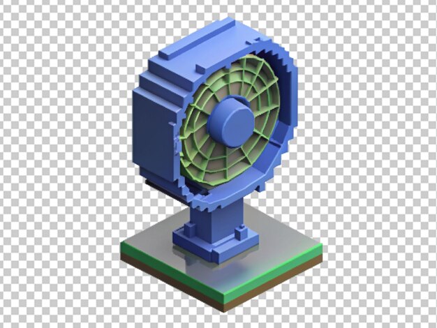 PSD cooling stand fan voxelart