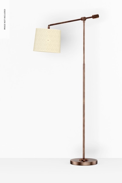 PSD cooper staande lamp mockup