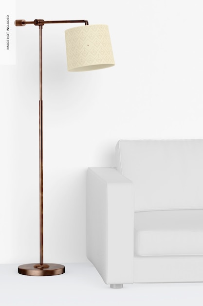 Cooper Standing Lamp with Sofa Mockup