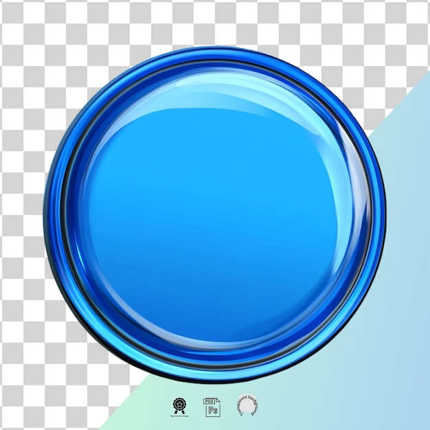 copper round button on a white transparent png background