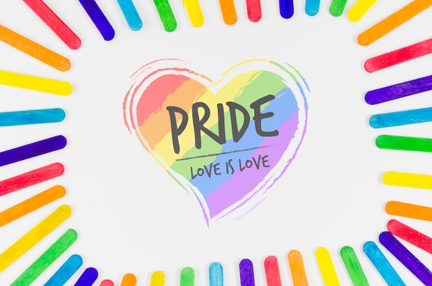 copyspace mockup for lgbt pride day