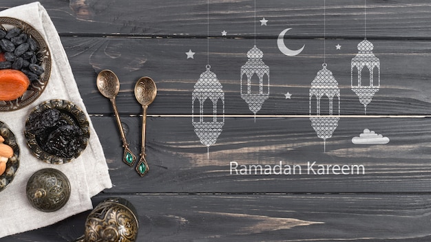 PSD copyspace-mockup met ramadanconcept