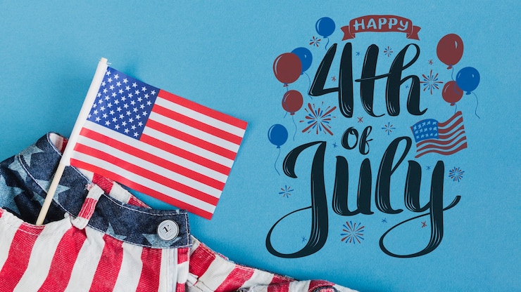 PSD copyspace mockup for usa independence day