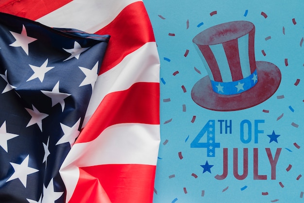 Copyspace mockup for usa independence day