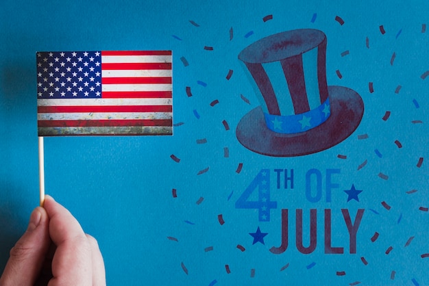 Copyspace mockup for usa independence day