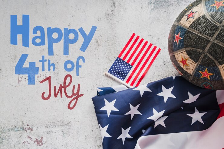 PSD copyspace mockup for usa independence day