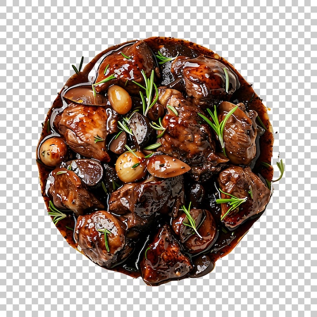 PSD coq au vin png with transparent background